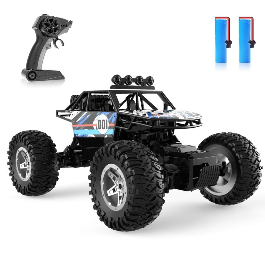 DEERC ラジコンカー 子供向け オフロード 4WD RCカー 1/16 操作時間90