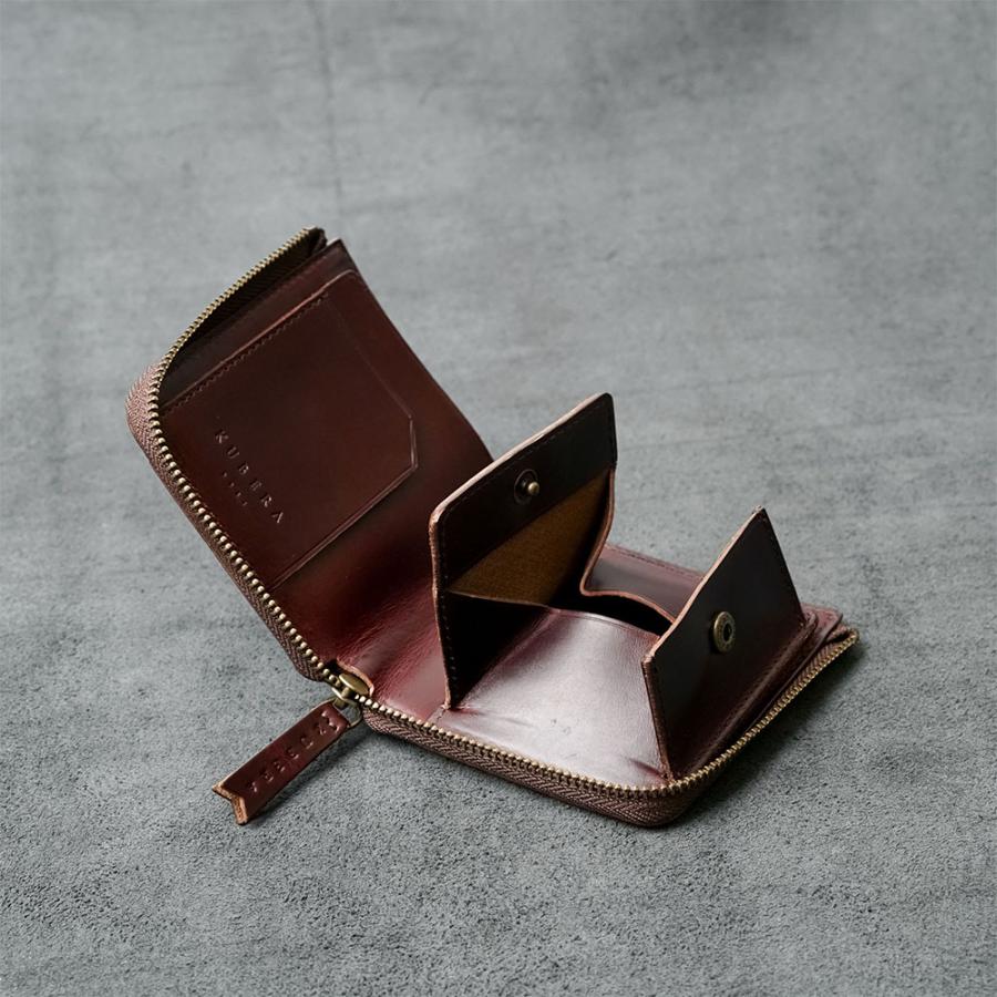 KUBERA9981 クベラ998 ミニ財布 L字ファスナー 二つ折り財布 財布 二