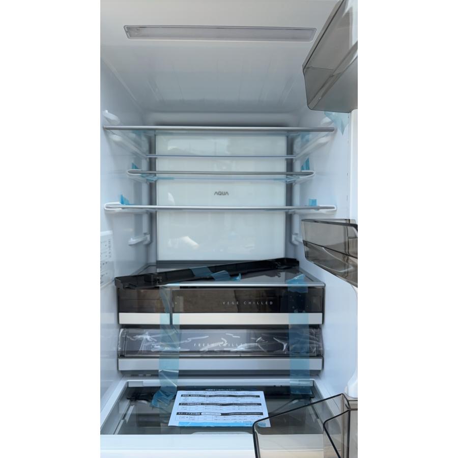 AQUA（アクア） 爆買 冷蔵庫 452L 4ドア 右開き ガラス扉 ファミリー