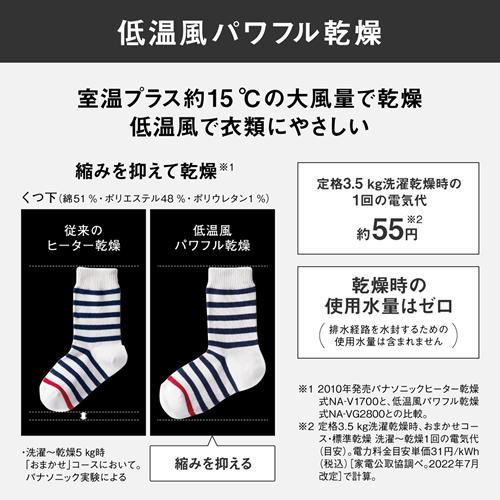 Cuble NA-VG780L-H パナソニック 洗濯7kg 乾燥3.5kg ななめドラム洗濯