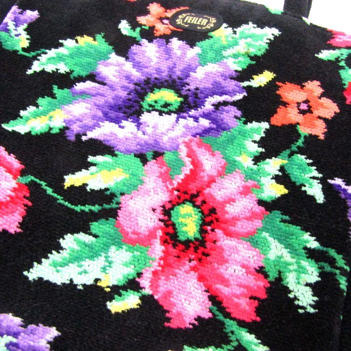 feiler（フェイラー） トートバッグ 花柄 シェニール織 鞄 ブランド