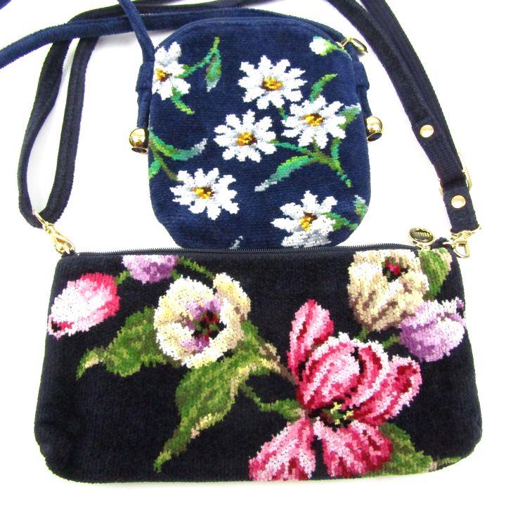 feiler（フェイラー） ショルダーバッグ 2点セット 花柄 シェニール織