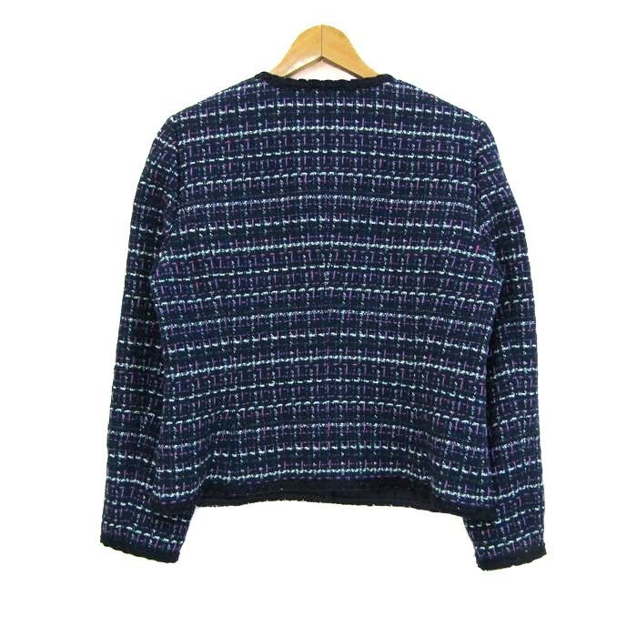 Leilian（レリアン） ノーカラーツイードジャケット アウター