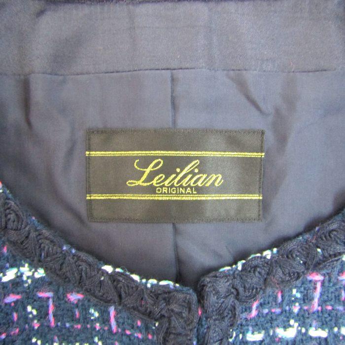 Leilian（レリアン） ノーカラーツイードジャケット アウター
