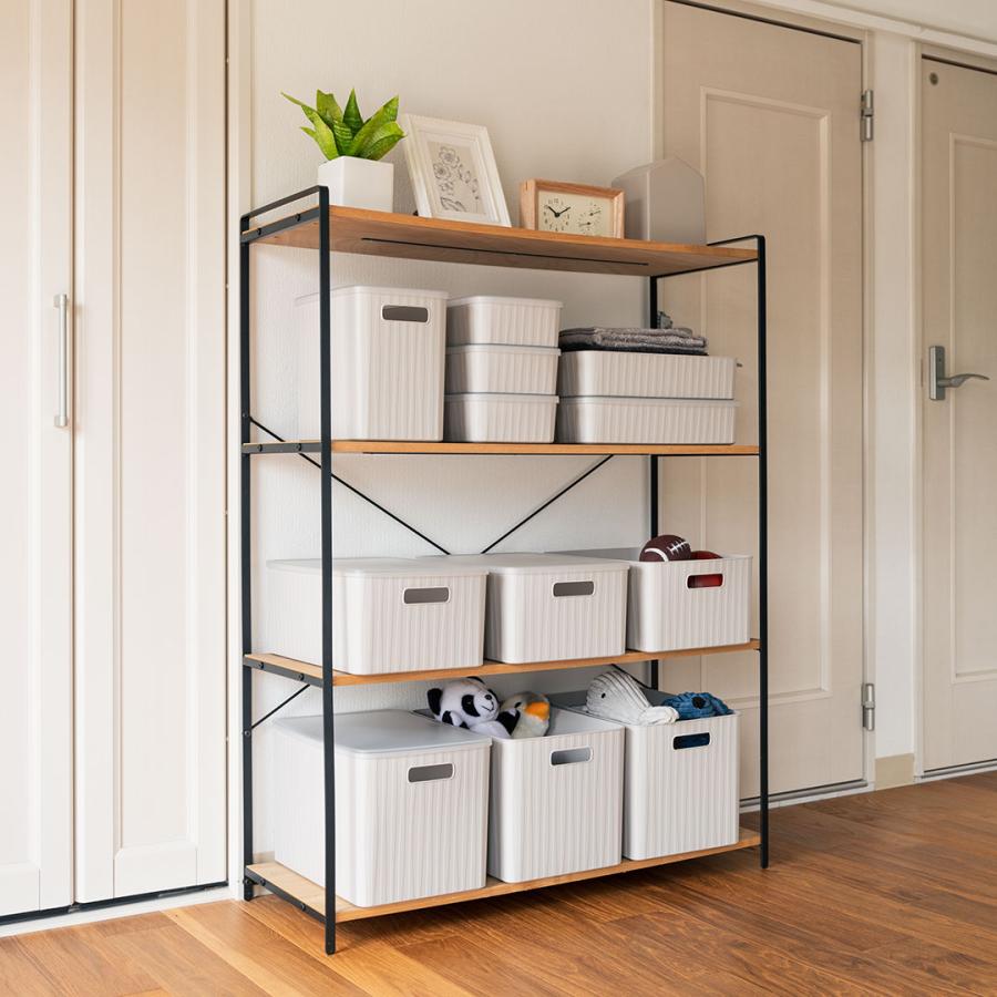 KEYUCA（ケユカ） 収納ボックス ソフト グレー おしゃれ 衣類収納