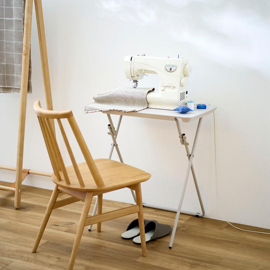 KEYUCA（ケユカ） 折りたたみテーブル デスク 幅63cm 奥行53cm 机