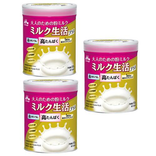 森永乳業 大人のための粉ミルク ミルク生活プラス300g×24缶 森永乳業