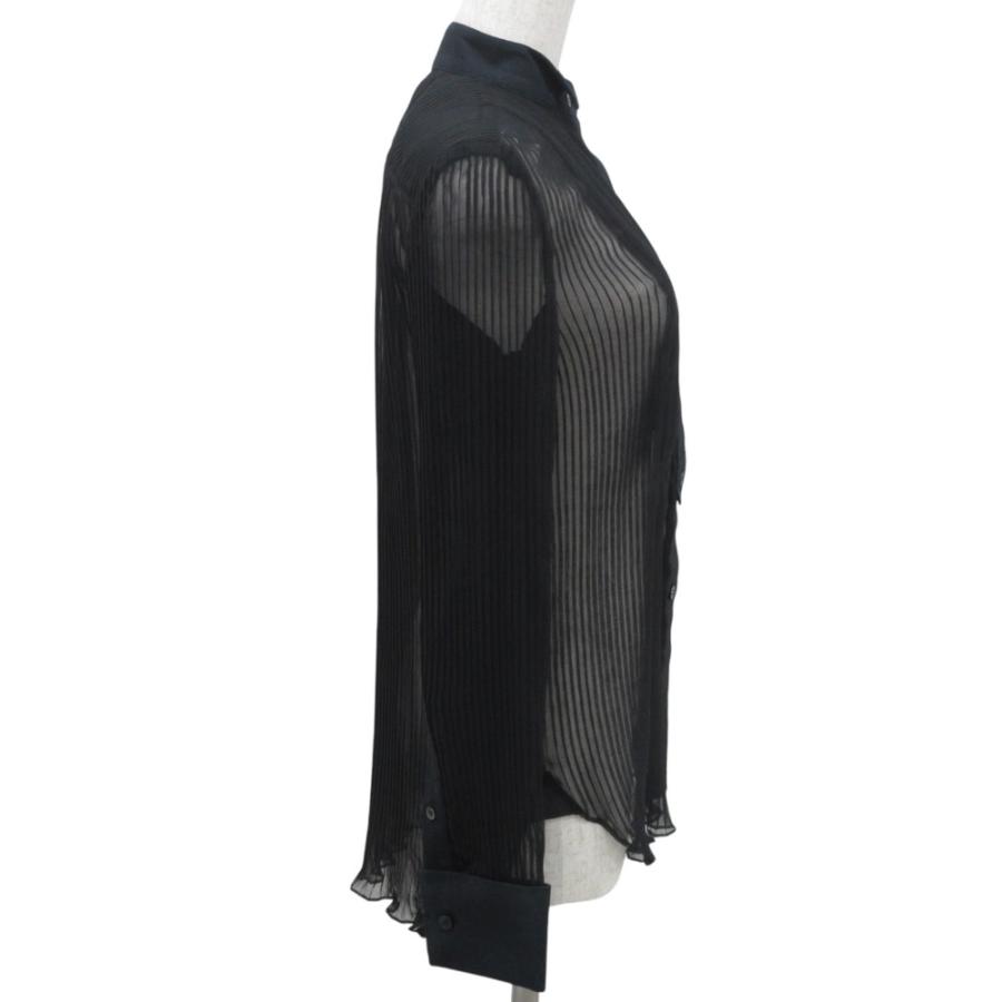 sacai（サカイ） 良品 長袖 シアー プリーツ シャツ ブラウス 1