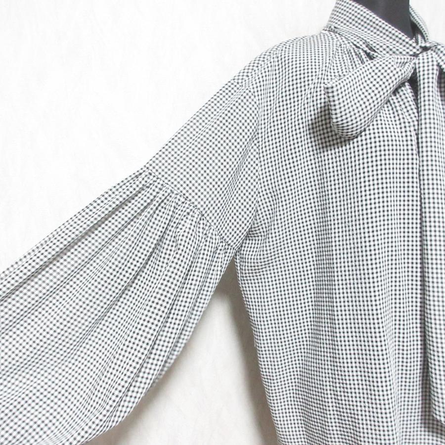 Mila Owen（ミラオーウェン） 美品 24SS Mila Owen ボウタイ付き袖