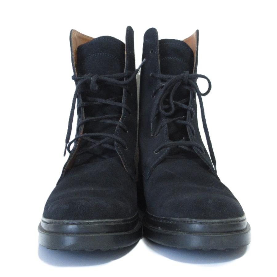 良品 TOD'S トッズ スエード レースアップ ショートブーツ 39 24cm