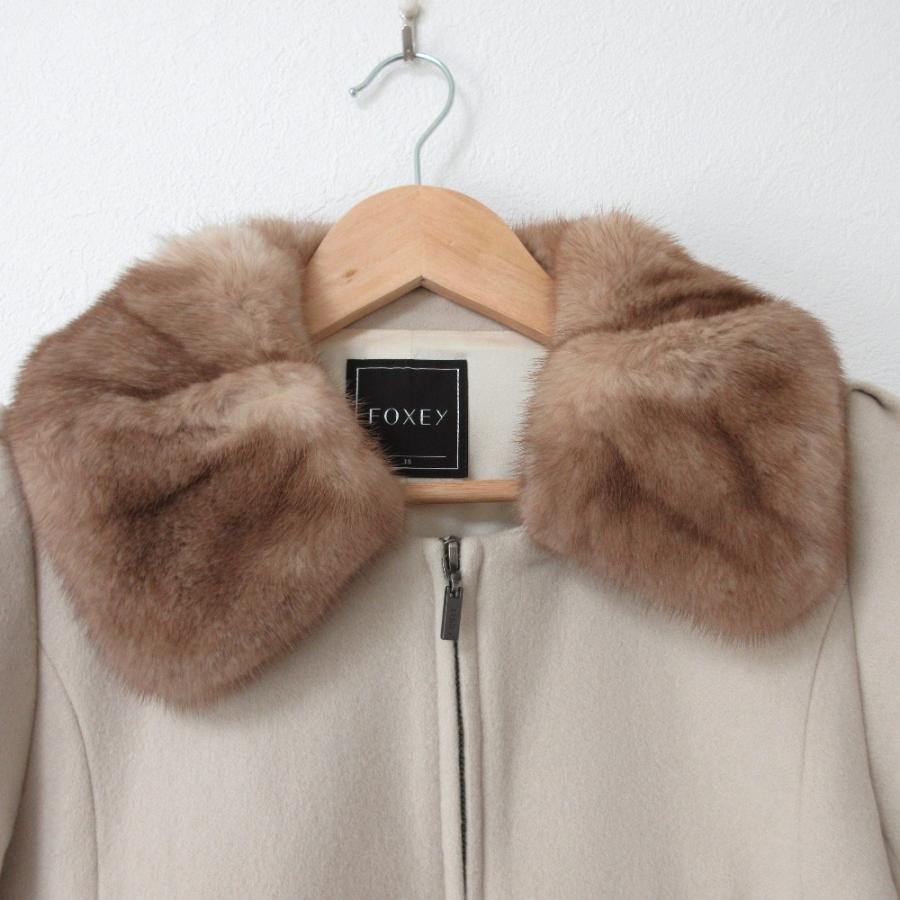 FOXEY（フォクシー） 良品 パウダーショコラ ミンクファー カシミヤ100