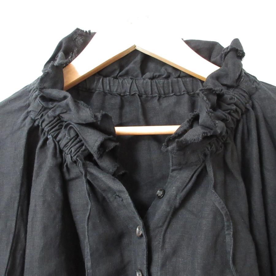 nest Robe（ネストローブ） 美品 21AW nest Robe リネンラッフルカラー