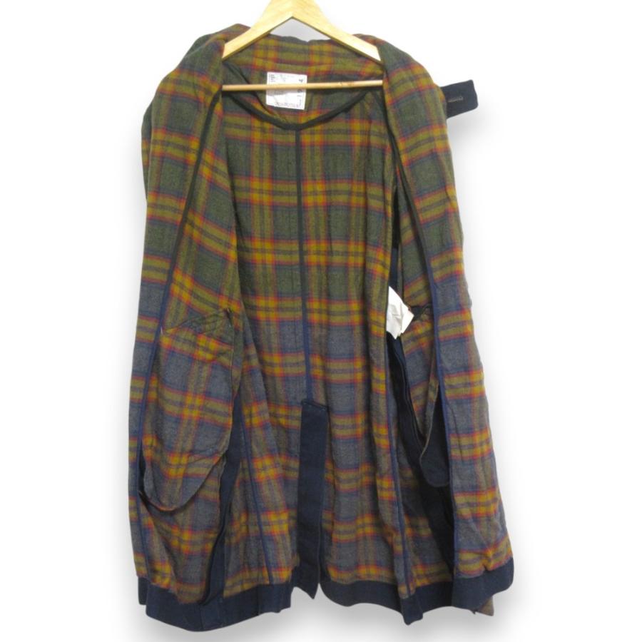 sacai（サカイ） 美品 コットン×ウール チェック柄 サイドファスナー