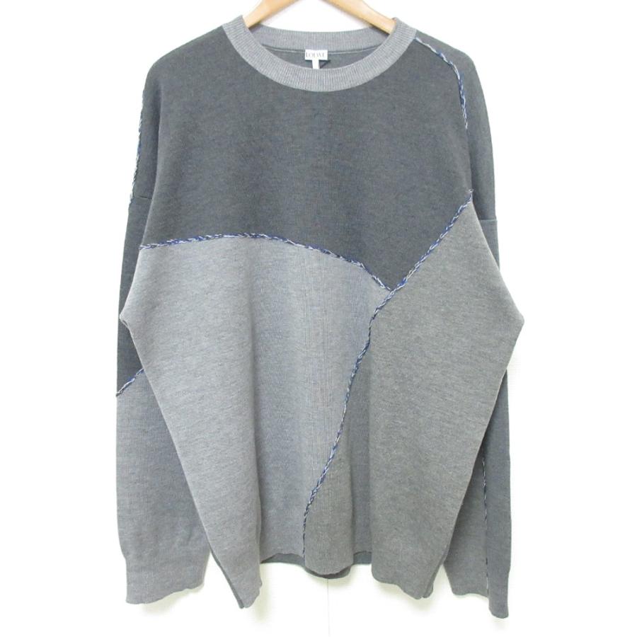 LOEWE（ロエベ） 美品 アナグラム刺繍 長袖 パズルニット セーター