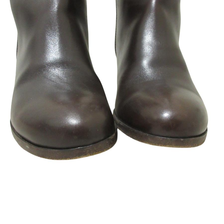 A.P.C.（アーペーセー） 良品 レザーロングブーツ 39 24.5cm ブラウン