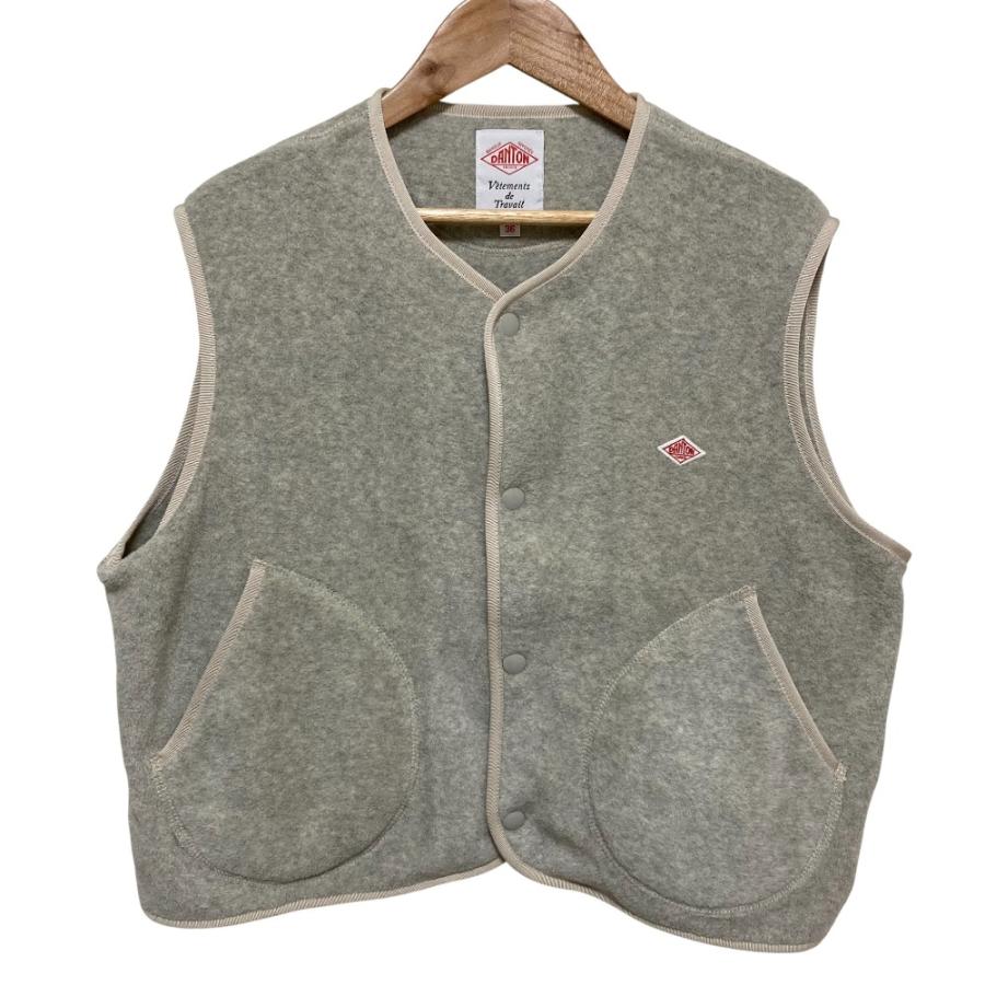 Danton（ダントン） 美品 FLEECE COLLARLESS VEST フリースカラーレス