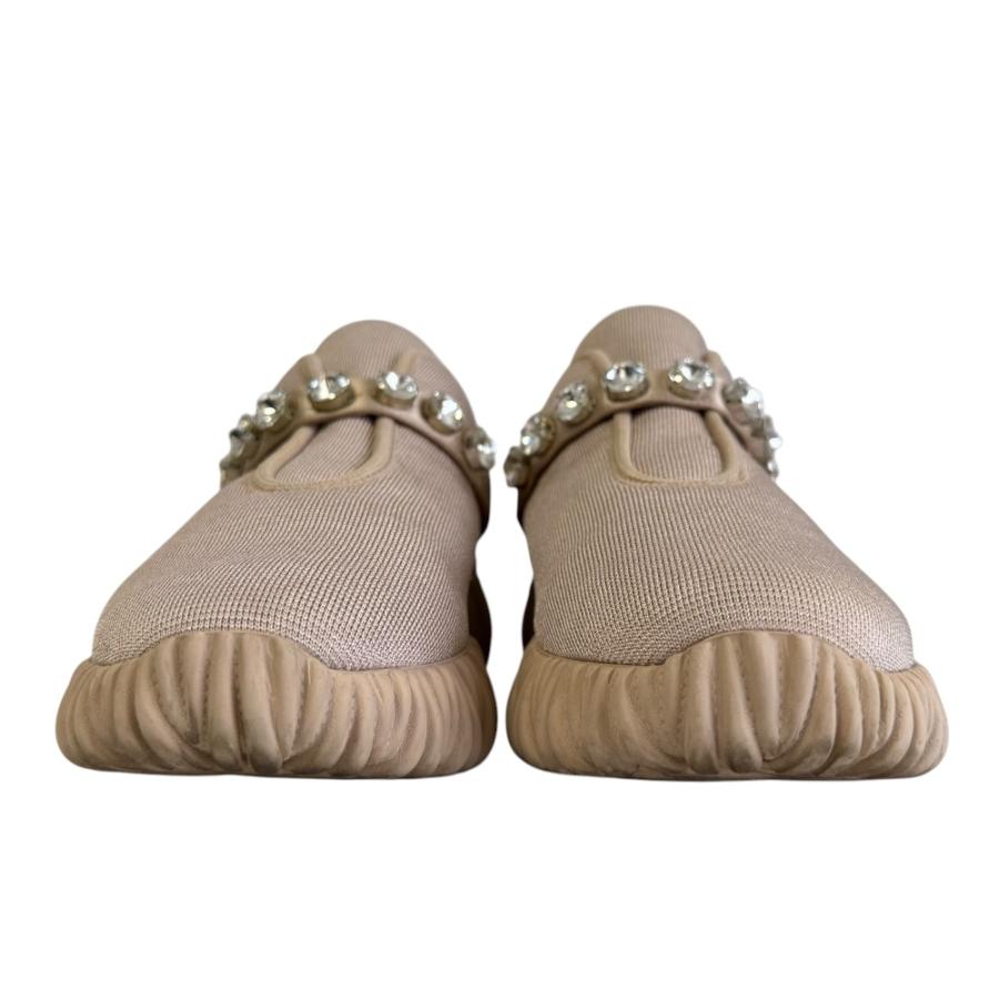 miu miu（ミュウミュウ） 良品 マテラッセソール クリスタルビジュー