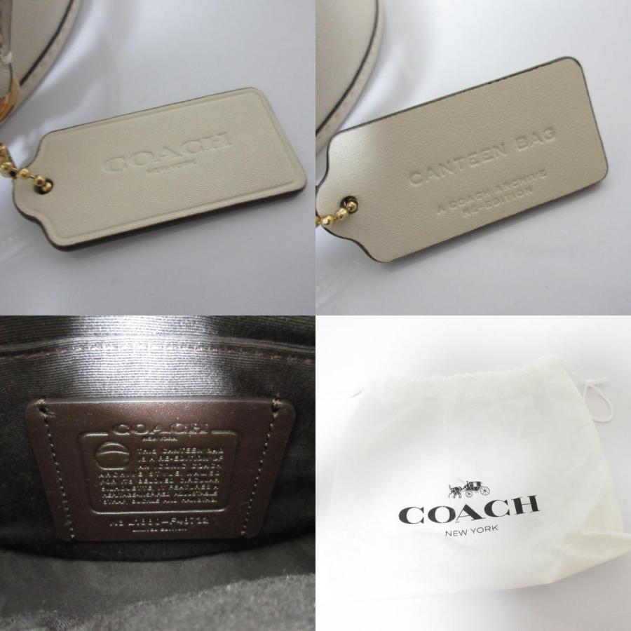 COACH（コーチ） 美品 キャンティーン スタッズ装飾 ラウンド型 レザー