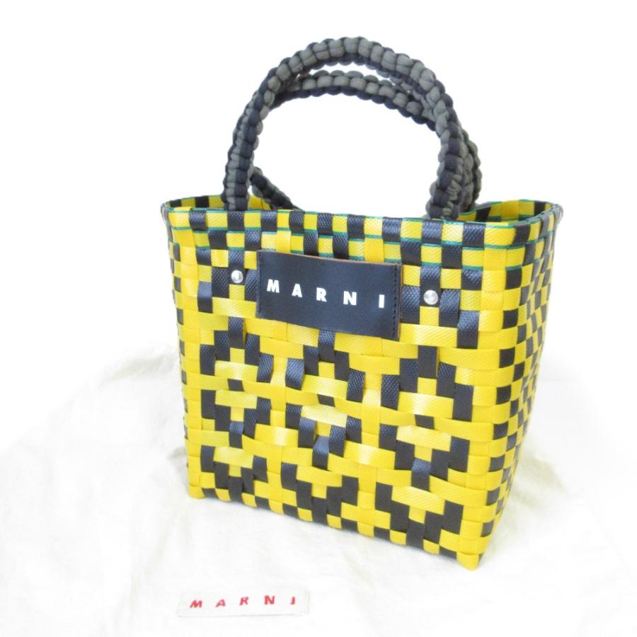 MARNI（マルニ） 良品 フラワーマーケット ピクニックバッグ カゴ