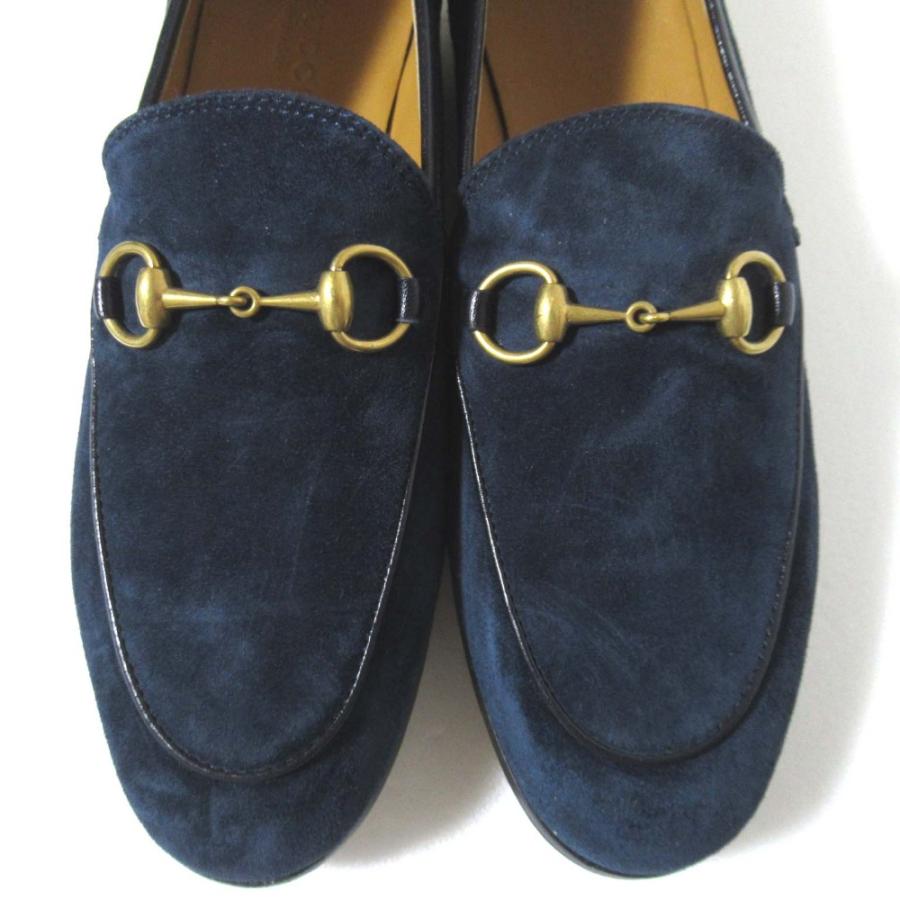GUCCI（グッチ） 未使用 ヨルダーン スエード ホースビット ローファー