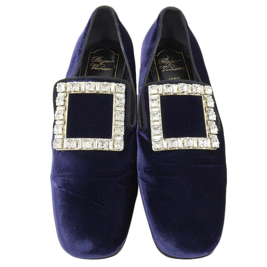Roger Vivier（ロジェヴィヴィエ） 美品 ビジュー ストラスバックル