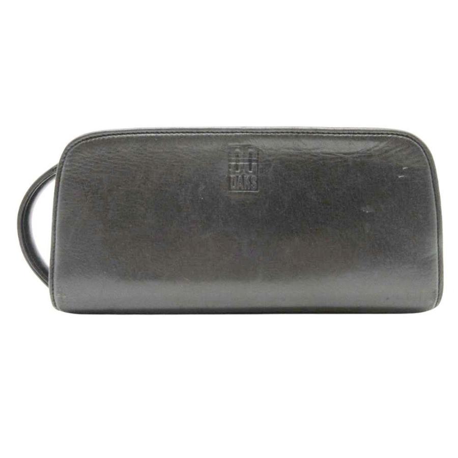 DAKS（ダックス） 美品 レザー セカンドバッグ クラッチバッグ ポーチ