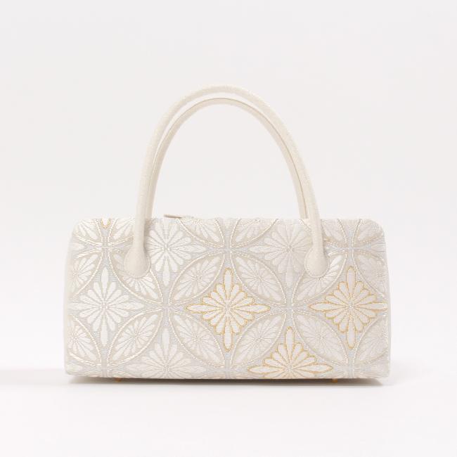 きもの 和 利休バッグ 西陣織 河合美術織物 正絹 唐織帯地使用 七宝