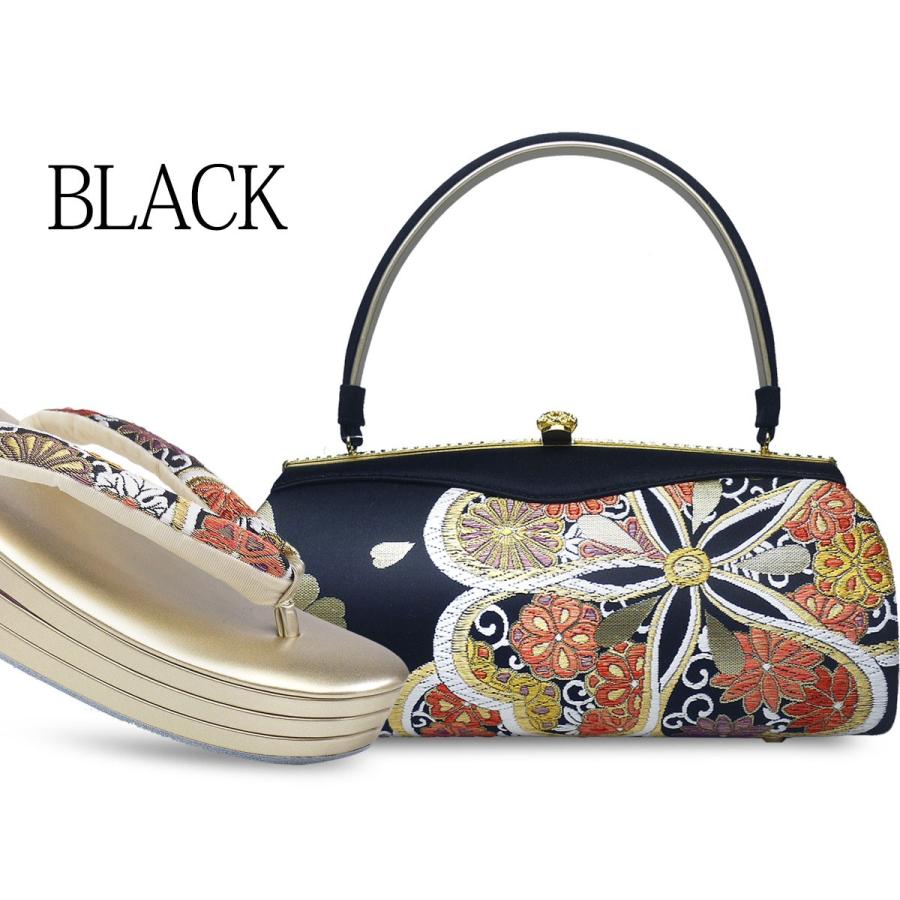 NISHIORI 岩佐謹製 IWASA 西陣帯地使用 高級 草履 バッグ セット