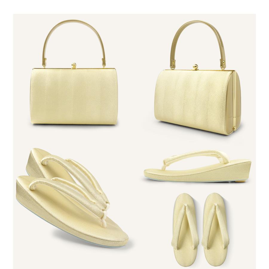 NISHIORI 草履 バッグ セット 日本製 高級 佐賀錦 選べる 3サイズ 2