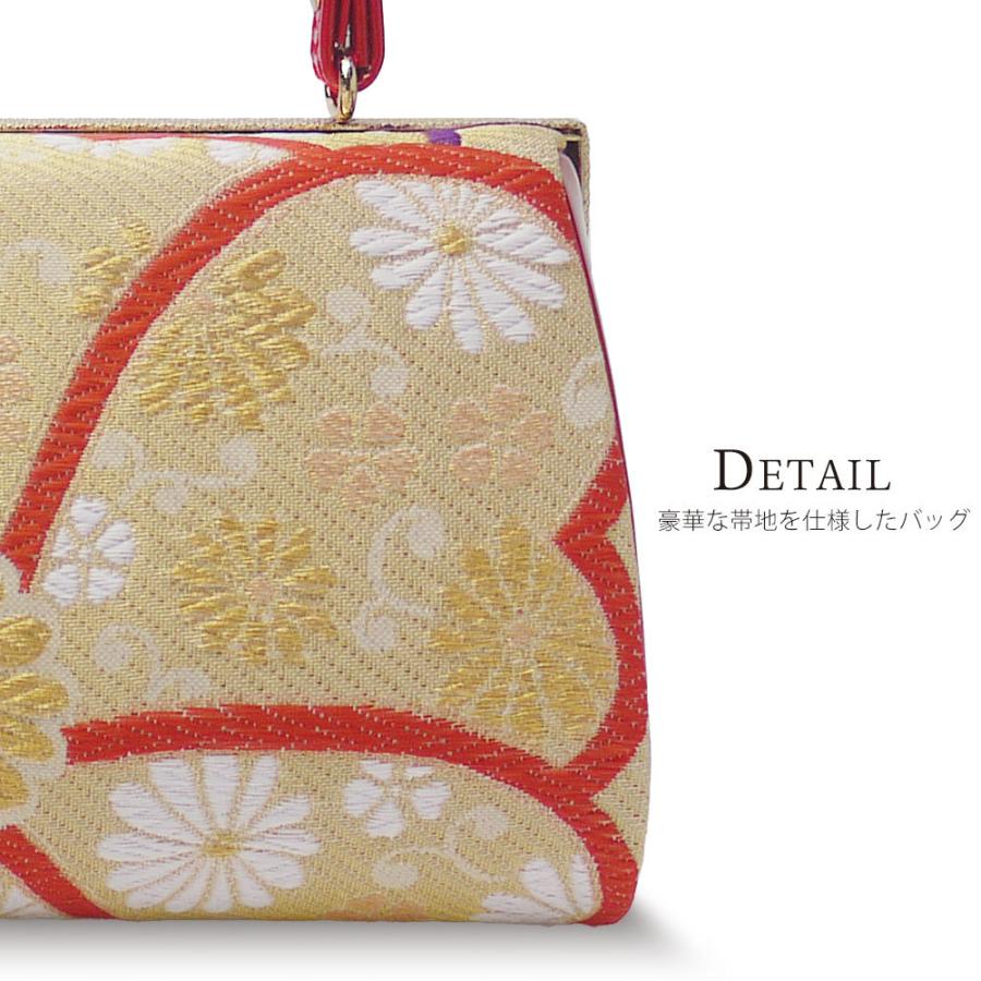 NISHIORI 草履バッグセット 帯地使用 3枚芯 ヒール草履 5タイプ