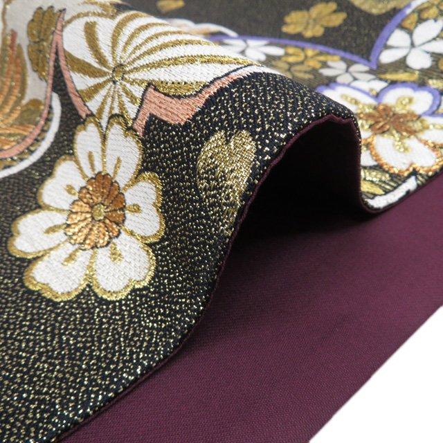 袋帯 振袖用 中古 リサイクル 正絹 フォーマル 仕立て上がり 六通 花