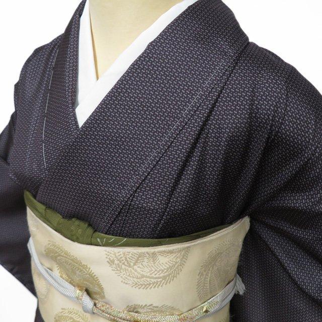 本場 大島紬 着物 未使用 正絹 袷 セミフォーマル ラベル付き 江戸小