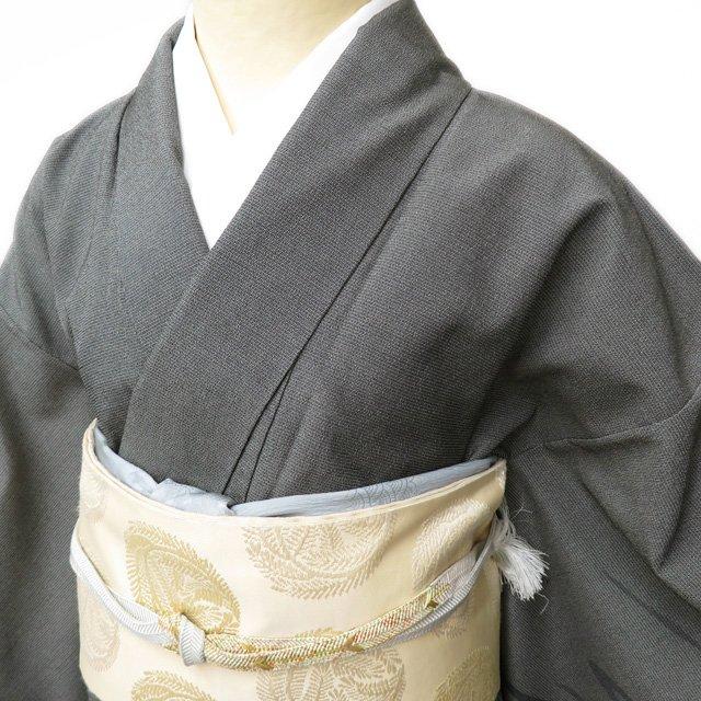 FINAL PRICE ／ 塩沢 お召し 御召 着物 中古 やまだ織 作家物 落款