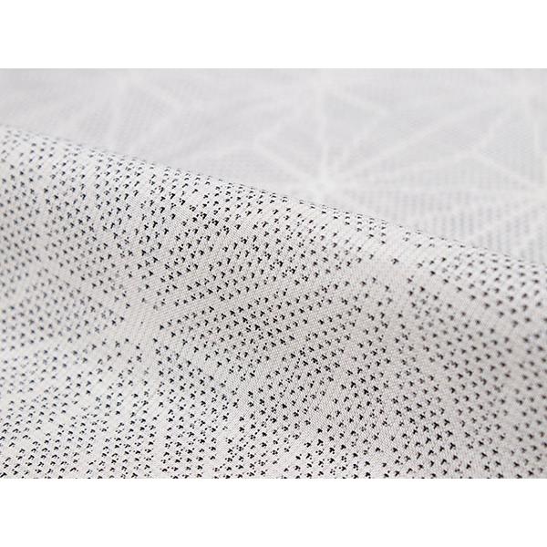 正絹 小紋 反物 大島紬 白 麻の葉 7マルキ フルオーダー 仕立て付き