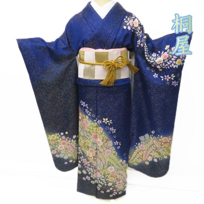 ☆きもの北條☆ 桐屋 翠山工房 徳永憲峯 振袖 正絹 辻が花 絞り 金通し