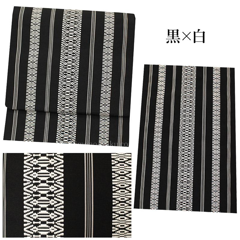 名古屋帯 八寸 献上柄 ポリエステル 日本製 一年中使えます☆ 浴衣 夏