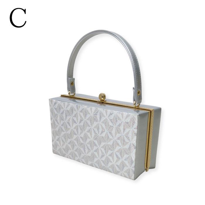 和装バッグ フォーマル シルバー 留袖 色留袖 訪問着 振袖 シンプル