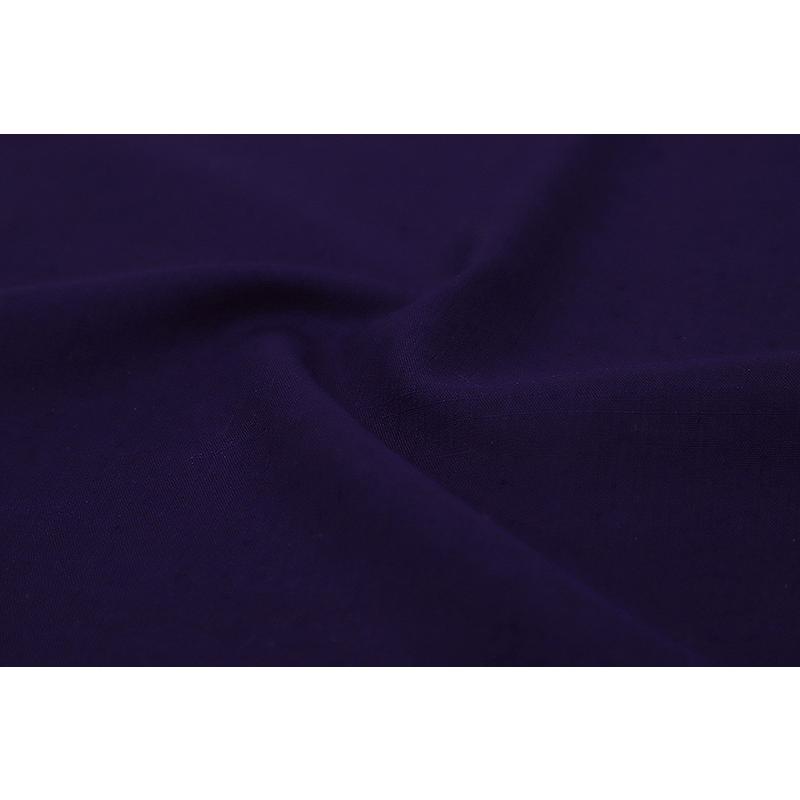 結城紬 正絹 濃青紫 無地 未仕立て 反物 伝統工芸品 お洒落着