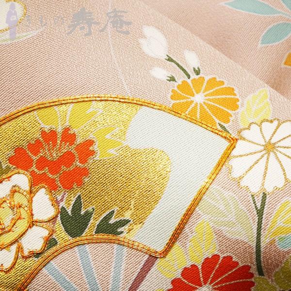 着物 特選訪問着 古典京友禅訪問着 卒業式 入学式 御所解に扇面文様