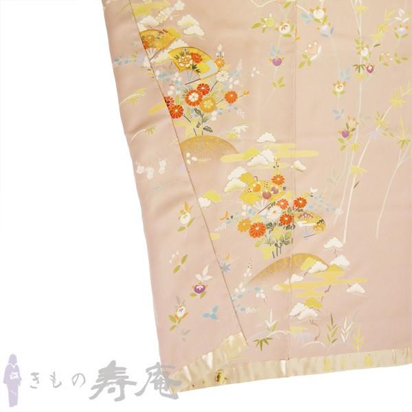 着物 特選訪問着 古典京友禅訪問着 卒業式 入学式 御所解に扇面文様