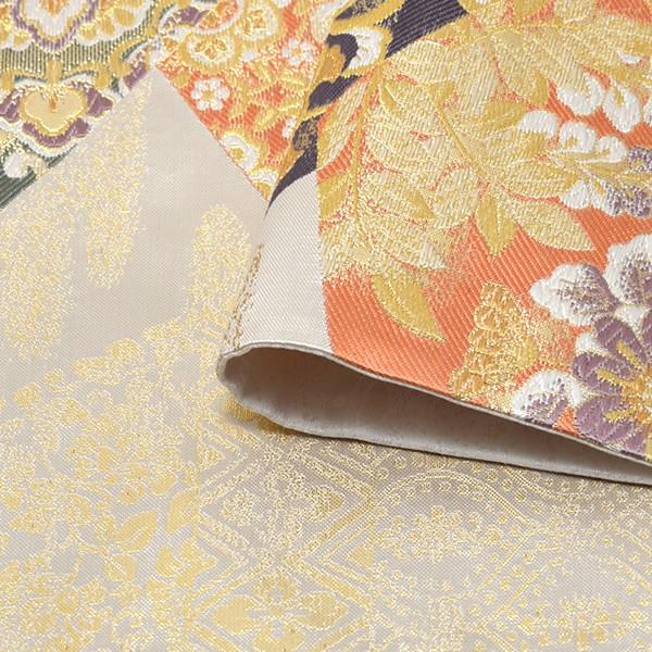 Prices down4）礼装 袋帯「切嵌に華文」訪問着、色留袖、付け下げに 未