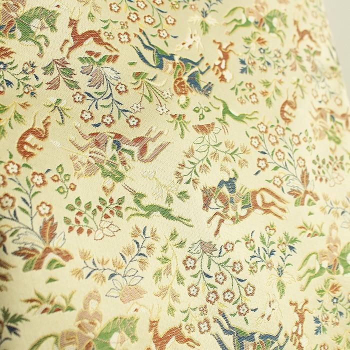 川島織物 バッグ 長手提げ 重宝裂 狩猟紋錦 正絹 和装 お稽古 着物