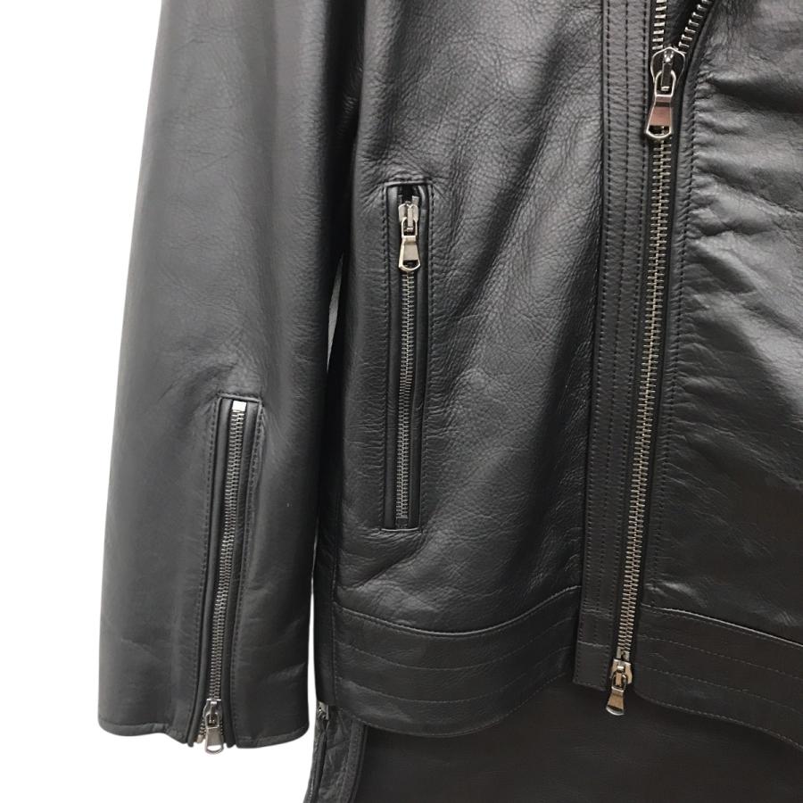 DIESEL BLACK GOLD ディーゼルブラックゴールド 燕尾 レザー ダブル