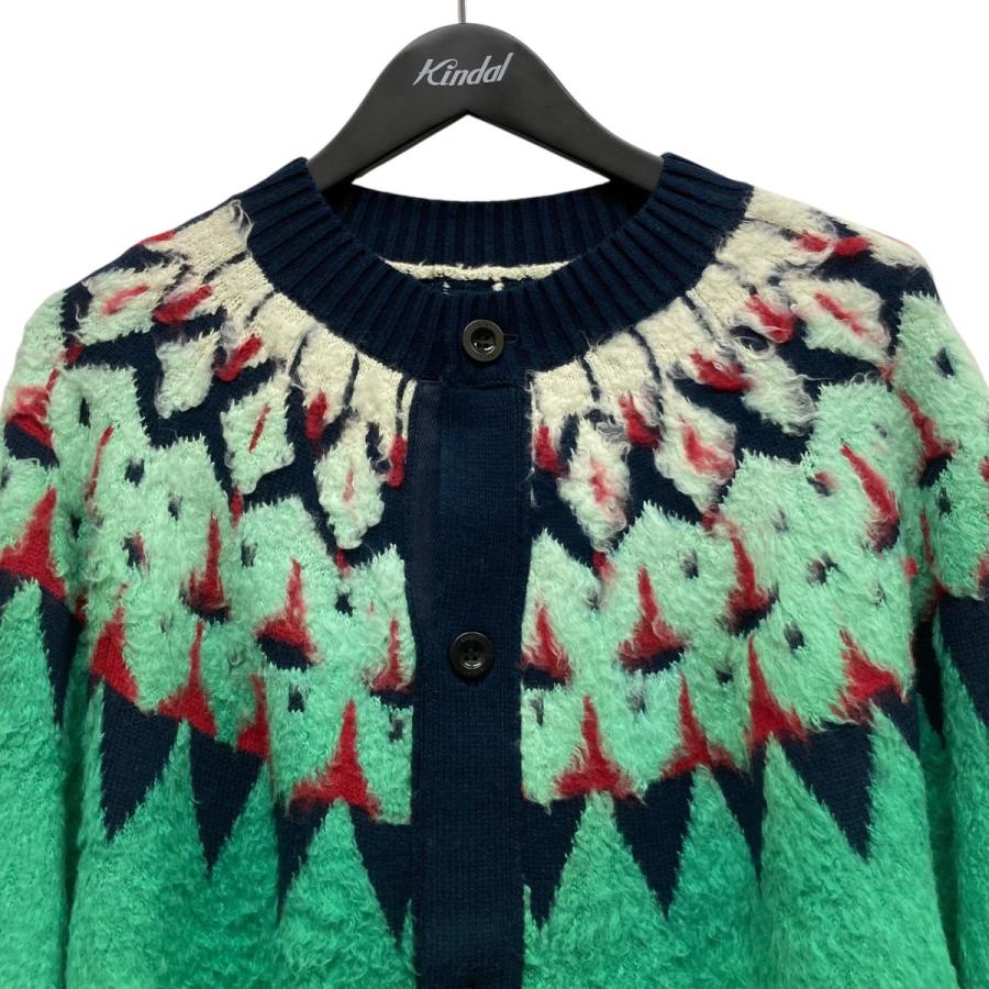 sacai（サカイ） sacai 24SS Jacquard knit cardigan ジャガードニット