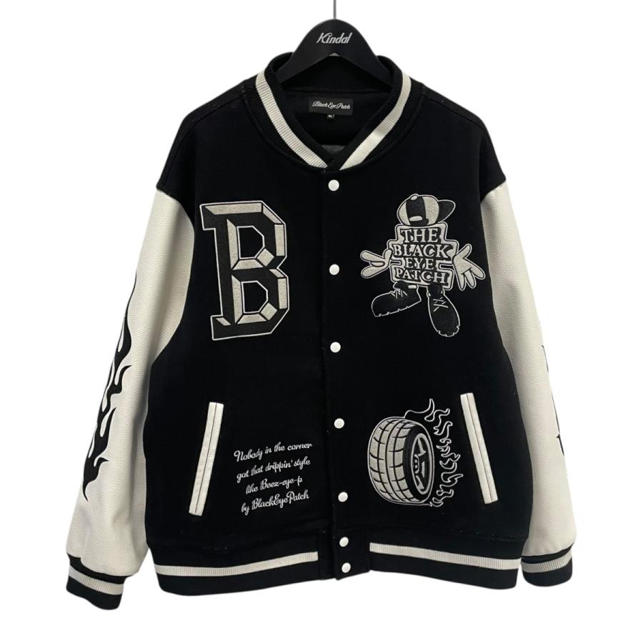 BlackEyePatch（ブラックアイパッチ） スタジャン ブラック×ホワイト