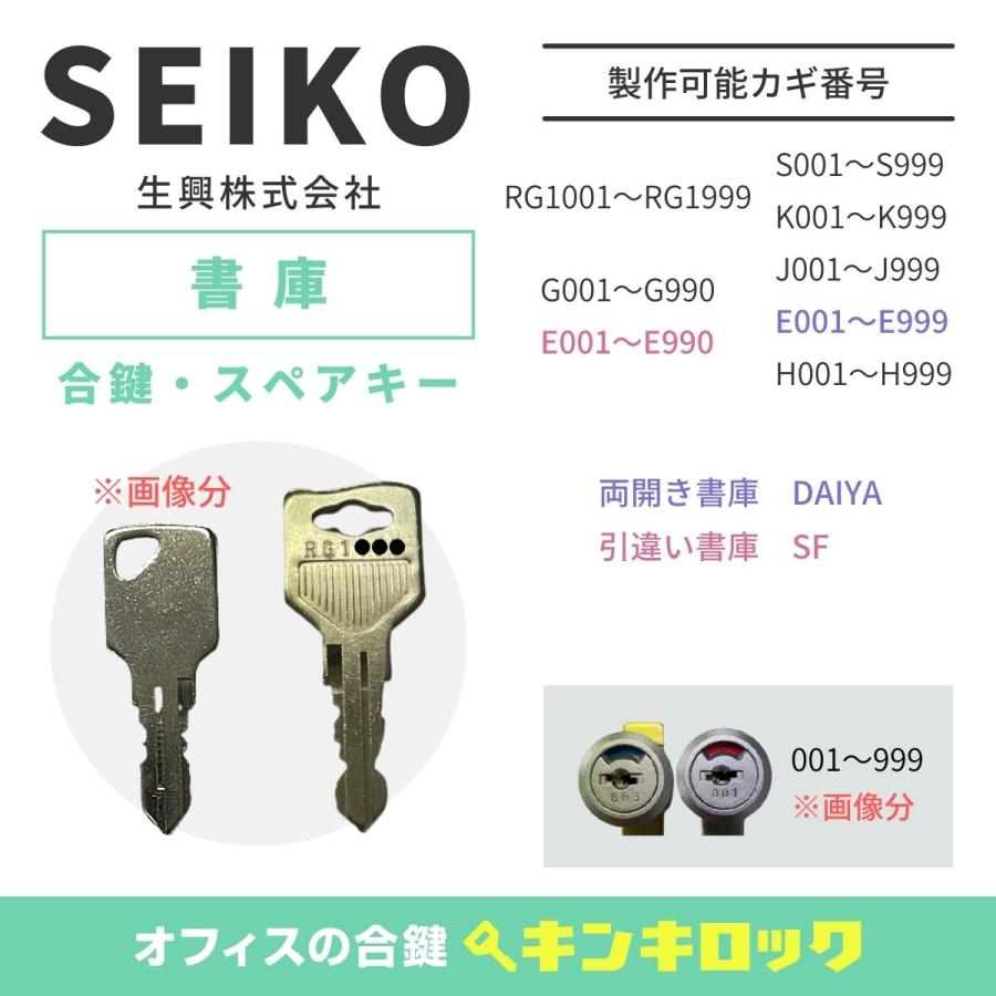 SEIKO（セイコー） SEIKO(セイコー/生興) 合鍵 書庫・両開き書庫・引違