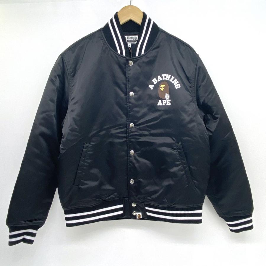 A BATHING APE アベイシングエイプ GO POINTER COLLEGE NYLON VARSITY
