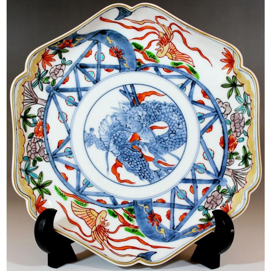 青い龍の絵柄 古伊万里 青い龍の絵柄 古伊万里