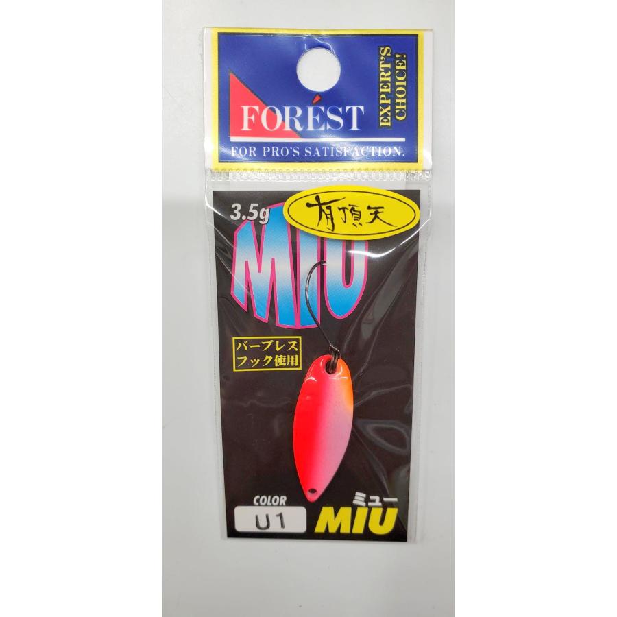 FOREST（フォレスト） ミュー 3.5g 有頂天カラー U1 U2 U3 U4 U5 U6
