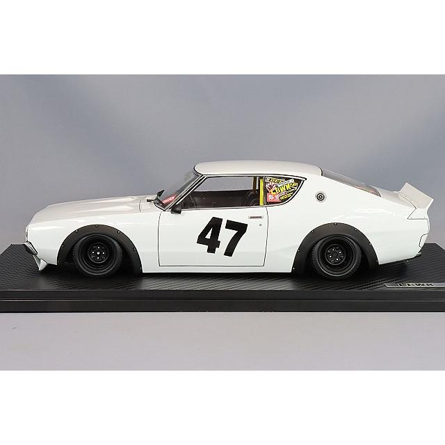 イグニッションモデル 1/18 LB-WORKS ケンメリ 2Dr ホワイト/深リム14